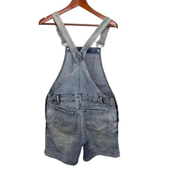 Thyme Maternity Blue Denim Shortalls Size Small - Picture 2 of 9